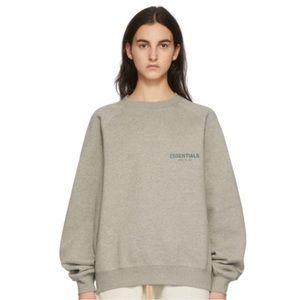 Essentials fear of god grey reflective sweater